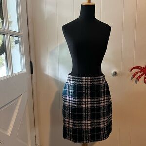 LOFT NWT plaid skirt with pockets